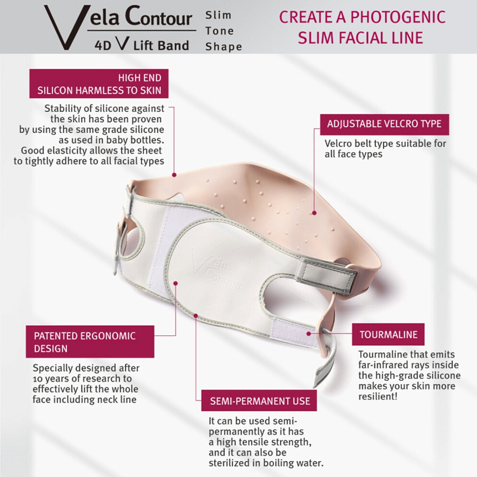 4D V-Lift Face Band - Vela Contour - Medactiveshop
