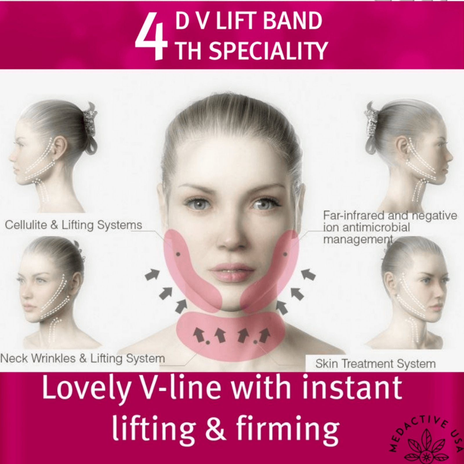 4D V-Lift Face Band - Vela Contour - Medactiveshop