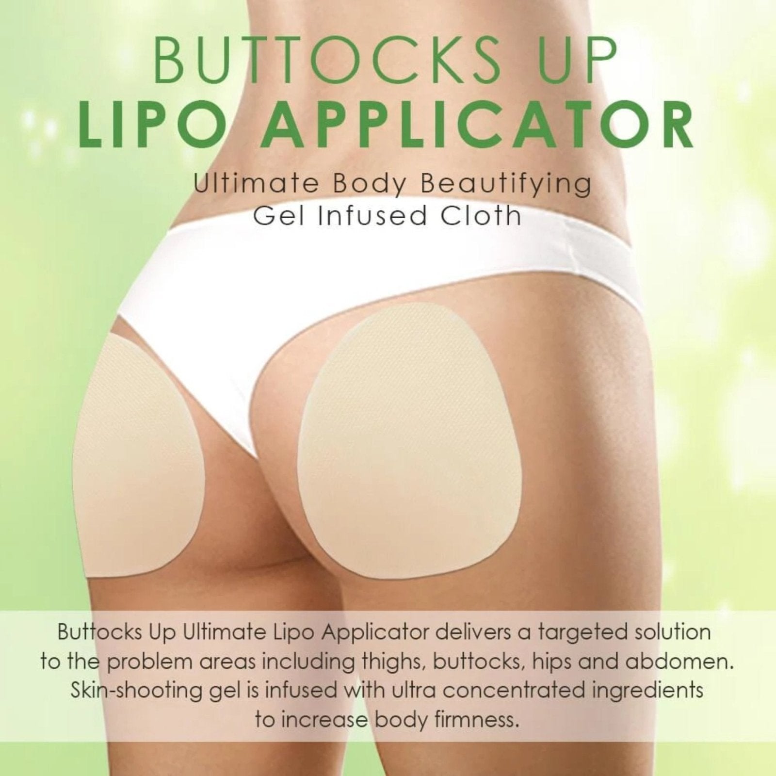 Buttock Hip Up Lift Gel & Lipo Applicator (Gel 150ml + Patches 6 pairs) - Medactiveshop