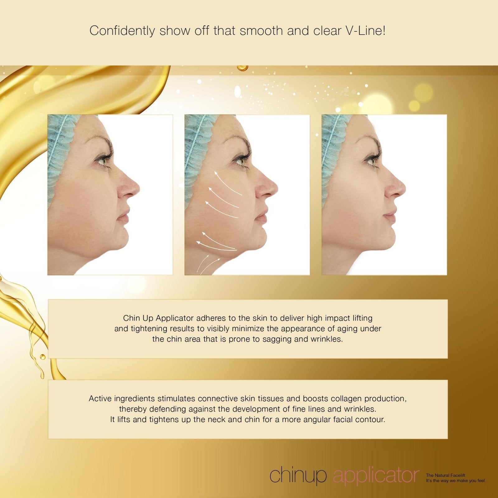Face Lift Slim Shape Firming Mask Applicator For Double Chin Reduction