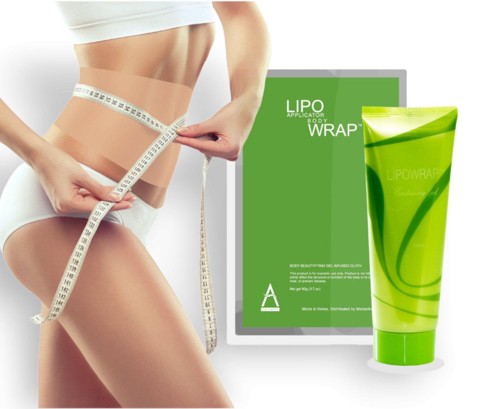 Lipo Applicator Wrap For Cellulite Reduction (4 Wraps + Gel) - Medactiveshop