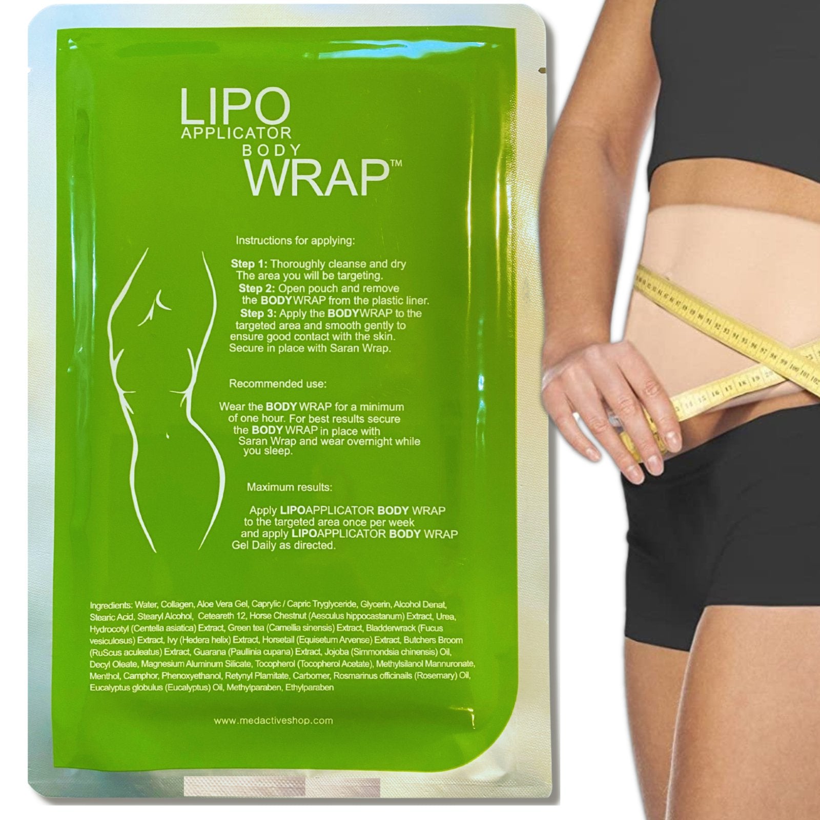 BODYCARE Women's Recovery Belt Body Wraps Works For Tighten Loose Skin